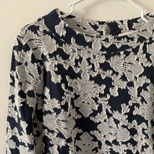 NWT! Loft Blue and White Top